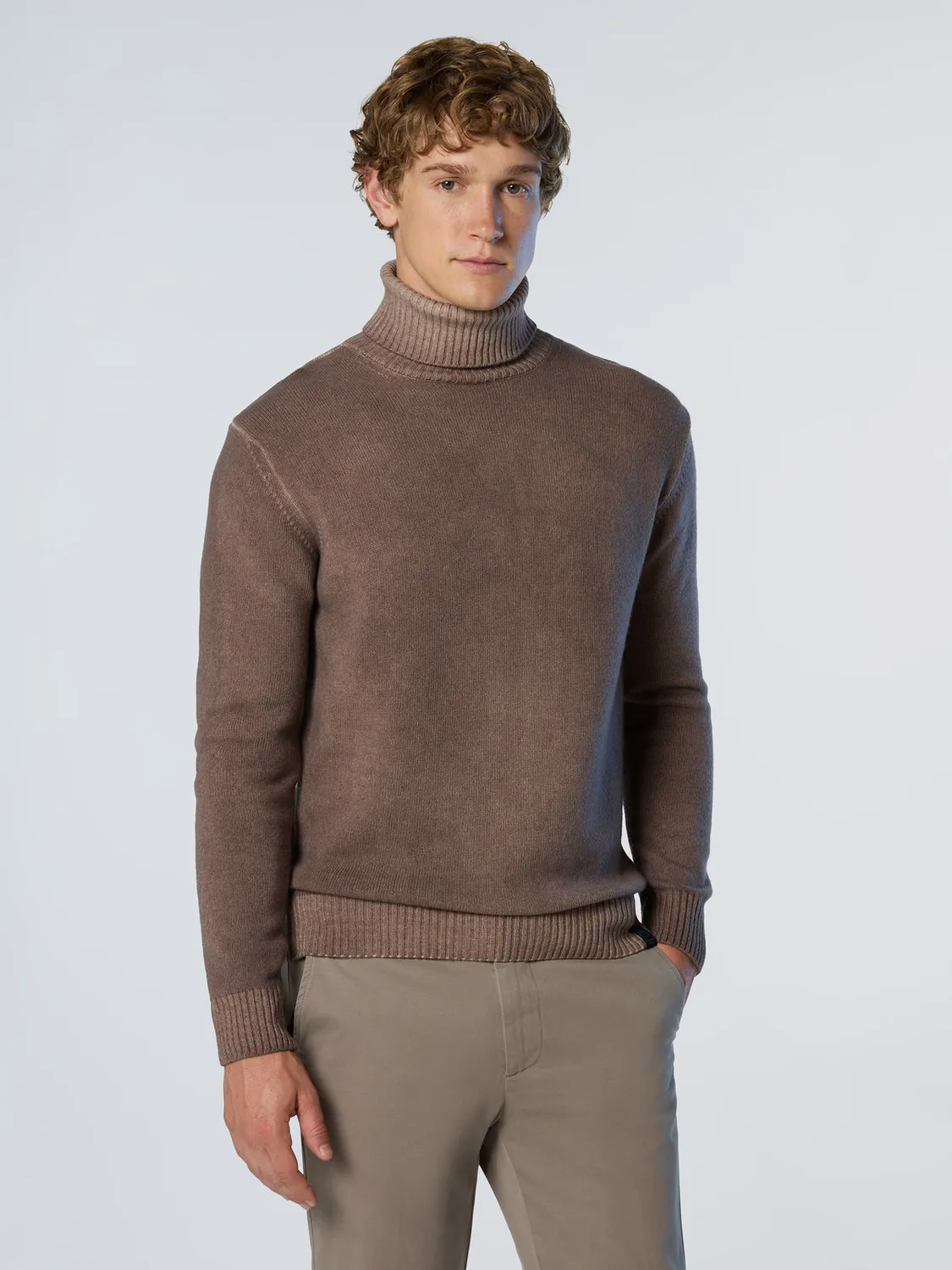North Sails pull col roulé délavé nylon laine