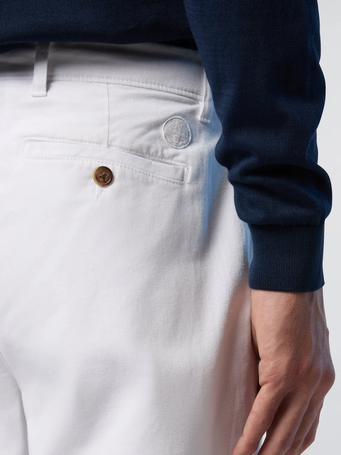 North Sails Defender chino gabardine slim bleu marine homme
