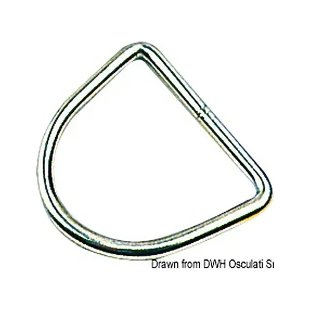 easysea anneau en D inox 6x50 mm lot de 10
