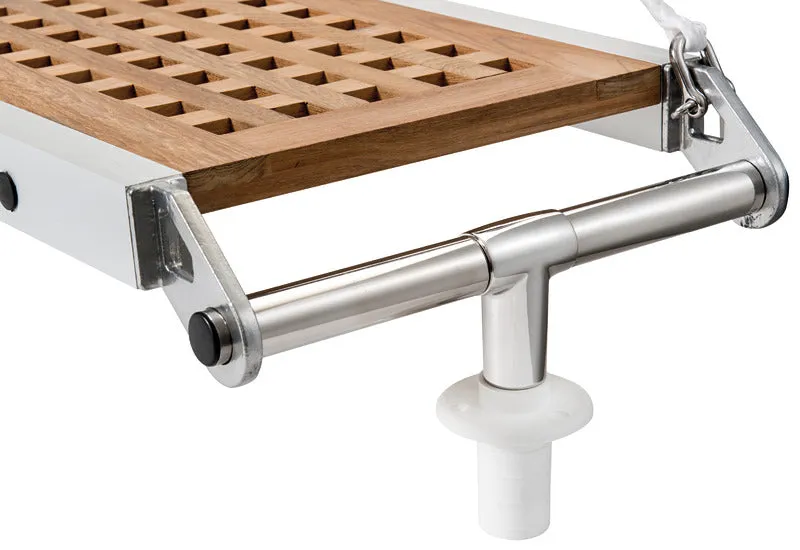 easysea passerelle pliante teck 210 cm alu