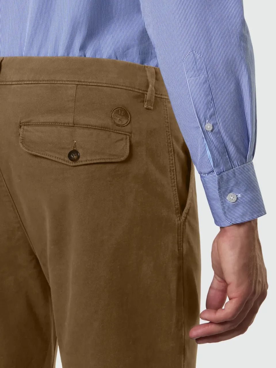 North Sails Newport chino micro-poncé kaki hiver