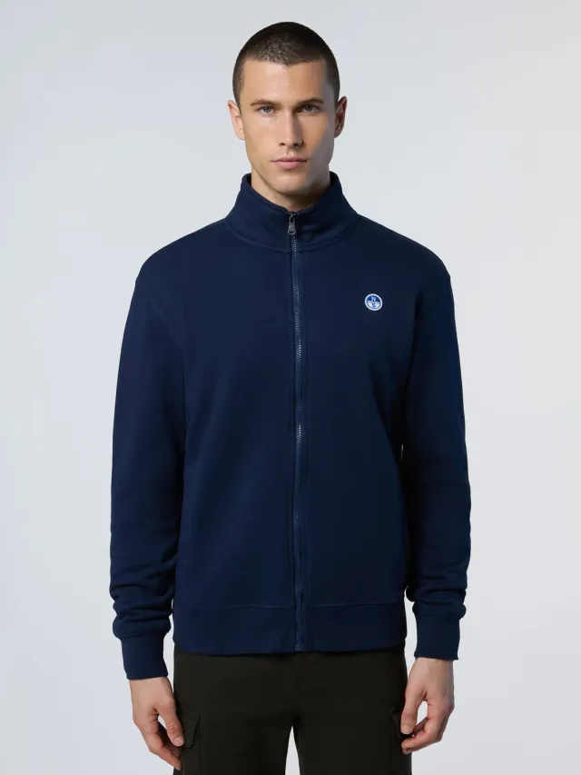 North Sails sweatshirt zippé patch col montant