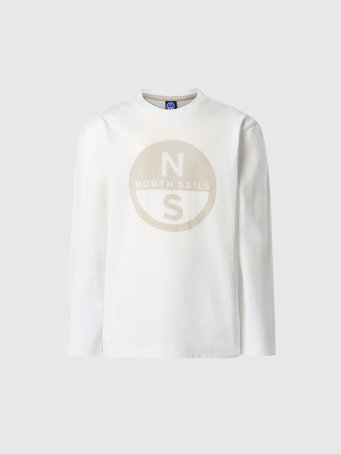North Sails t-shirt manches longues maxi logo coton bio enfant