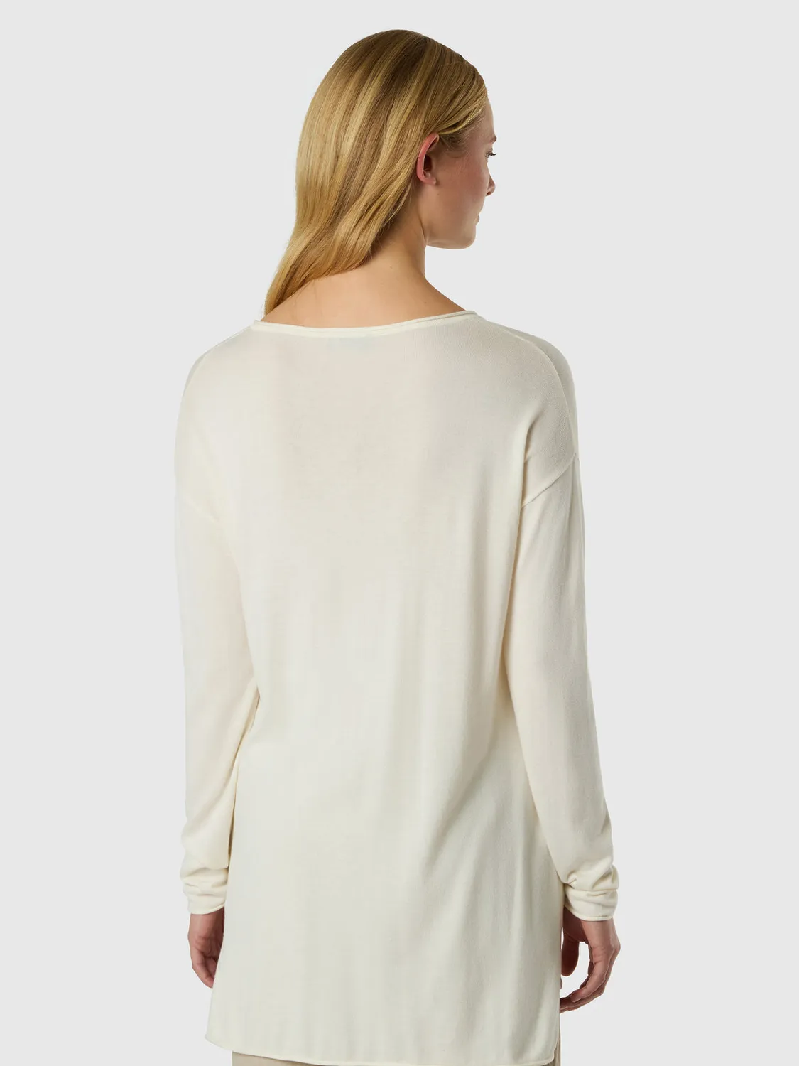 North Sails Light V-neck pull col V coton viscose