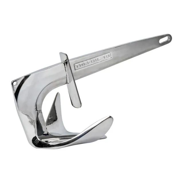 Osculati Trefoil Davier inox ancre 10 kg plaque anti-eau
