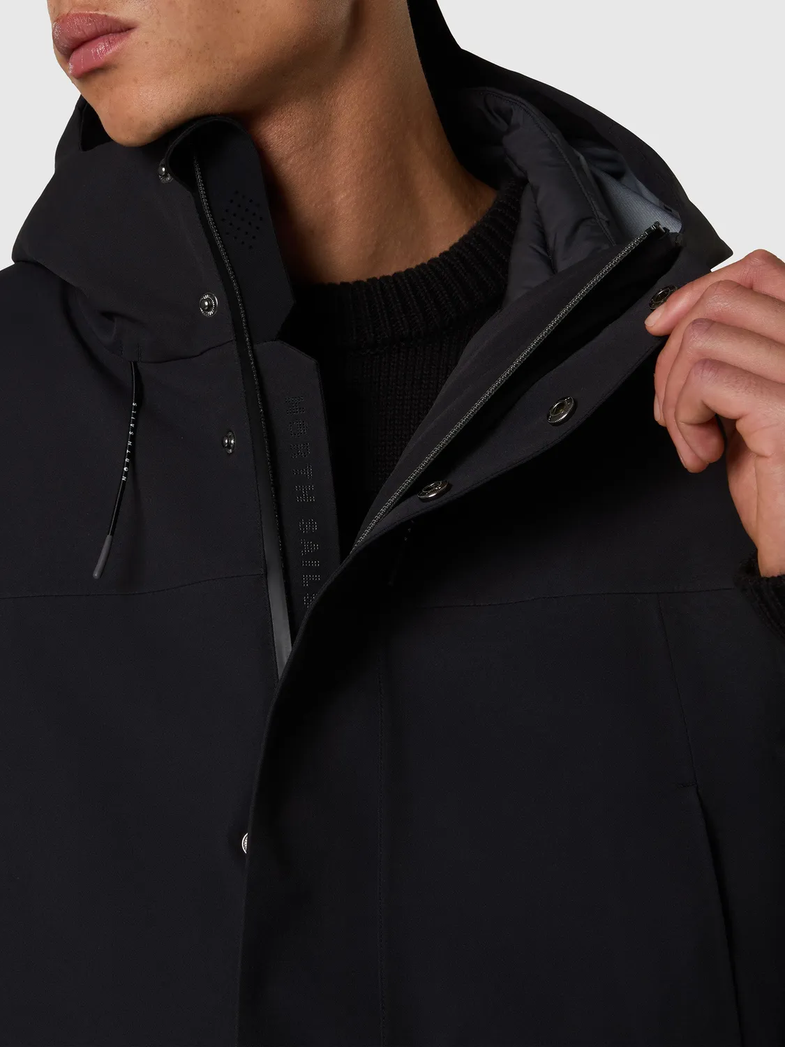 North Sails 3-in-1 Storm Trench veste noire modulaire