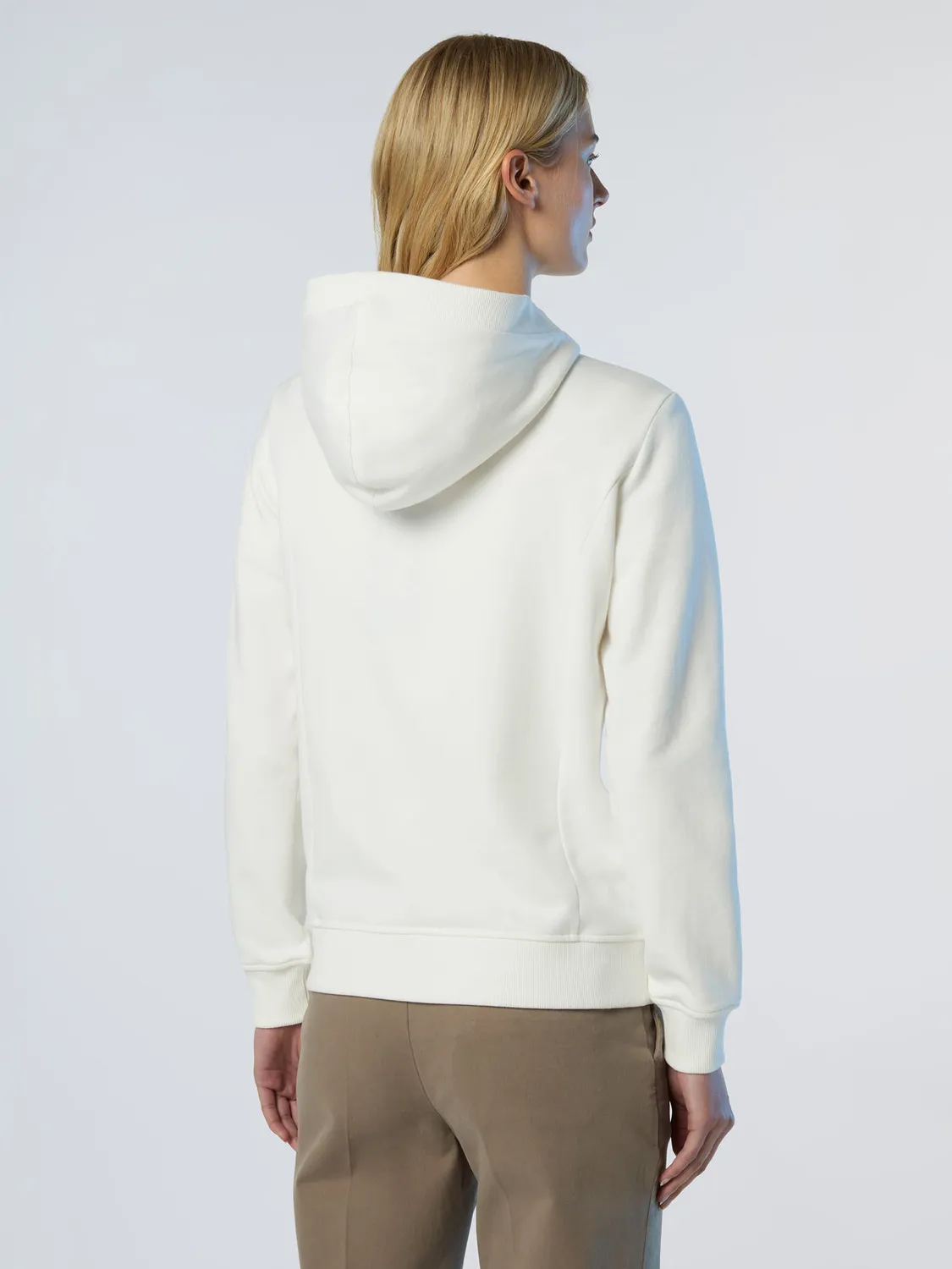 North Sails Full-zip hoodie with tonal logo sweat zippé