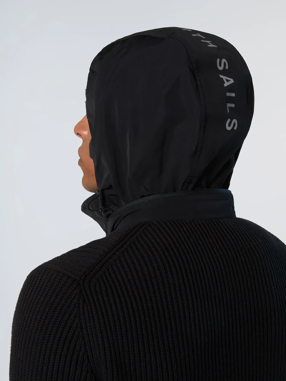 North Sails sweat zippé capuche coton bio homme gris