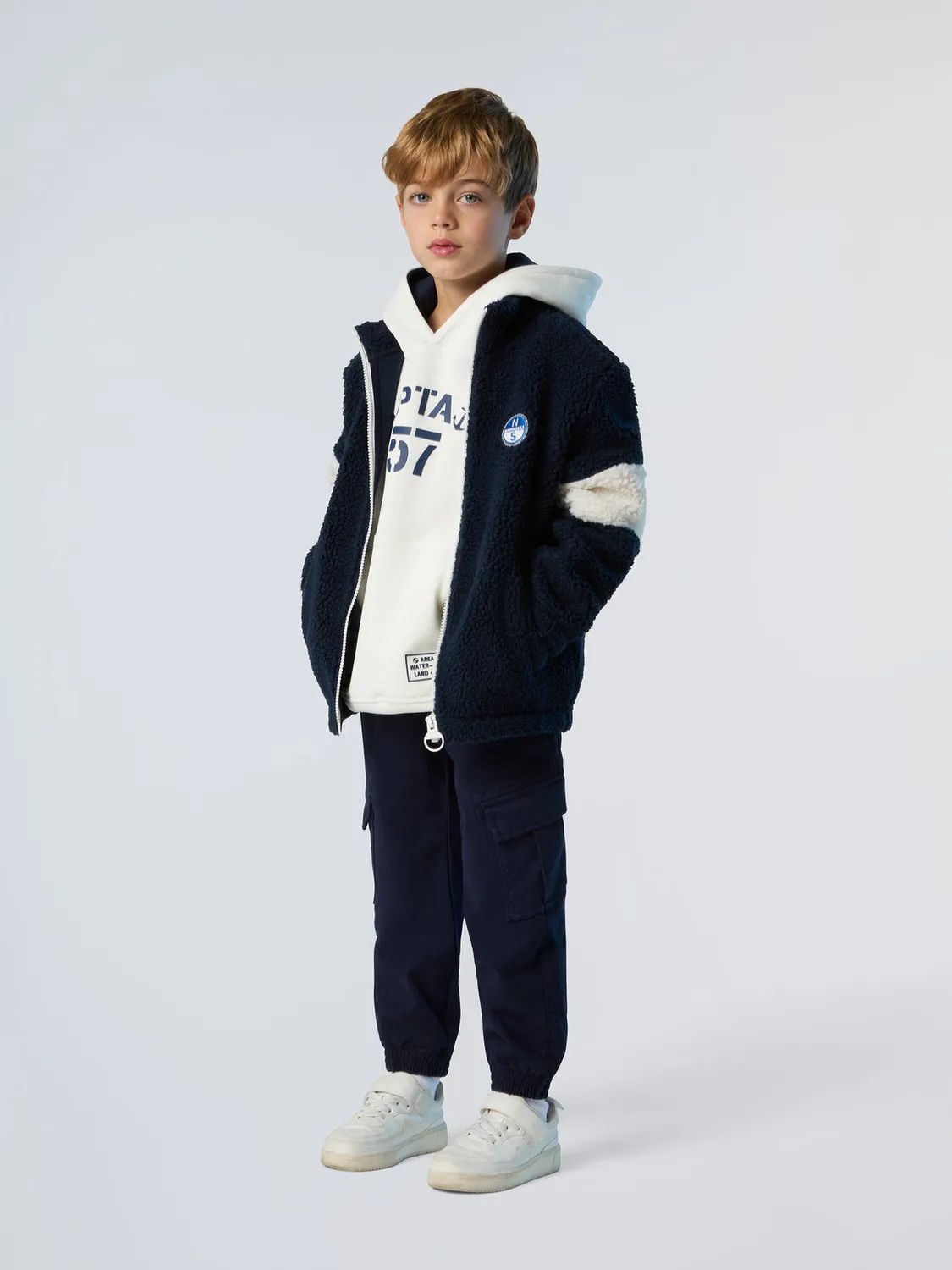 North Sails Full-Zip sweat polaire teddy zippé