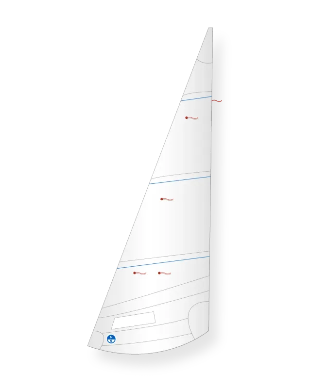North Sails Jollyboat Jib foc creux de pied