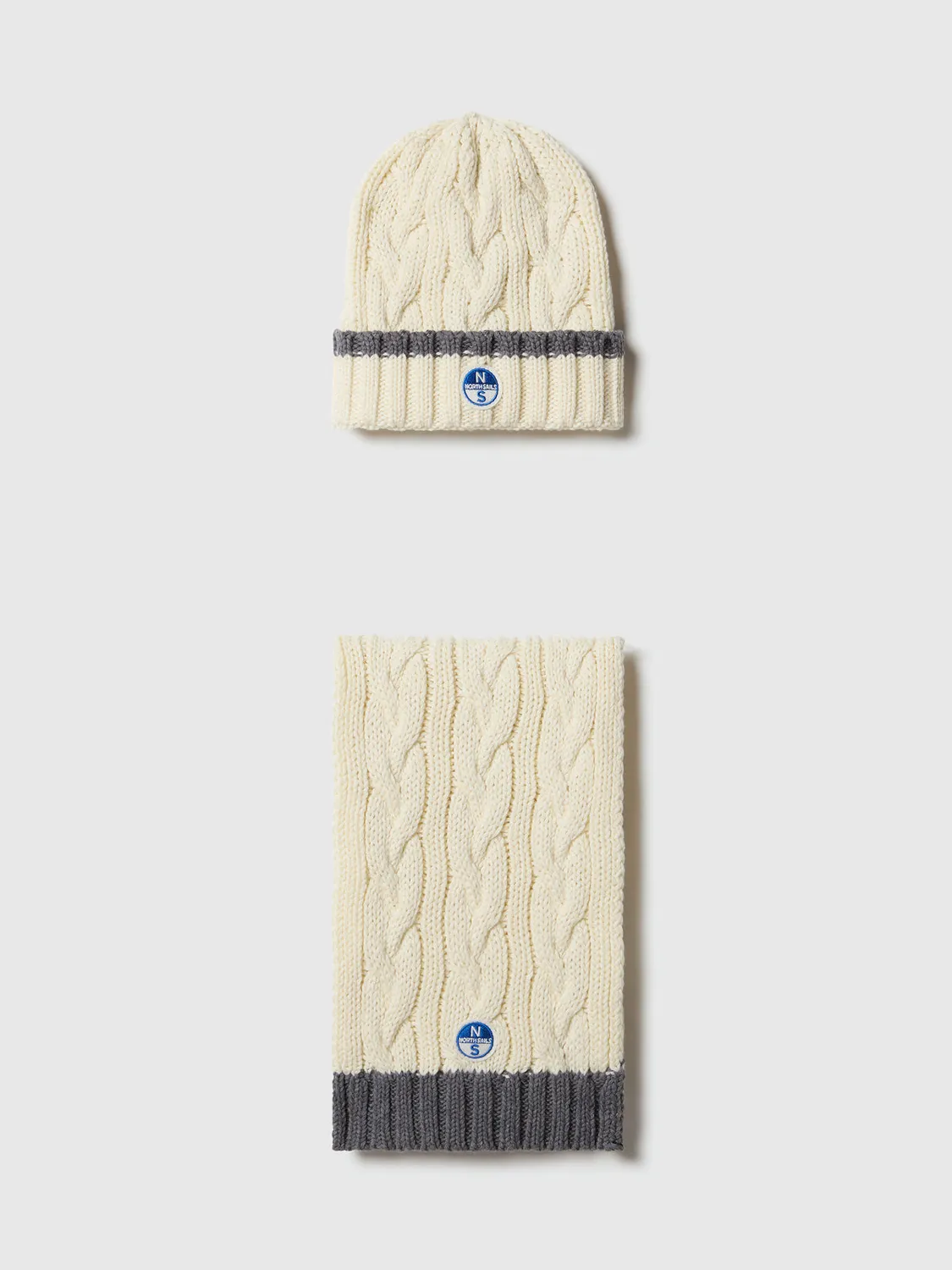 North Sails coffret bonnet écharpe torsadée