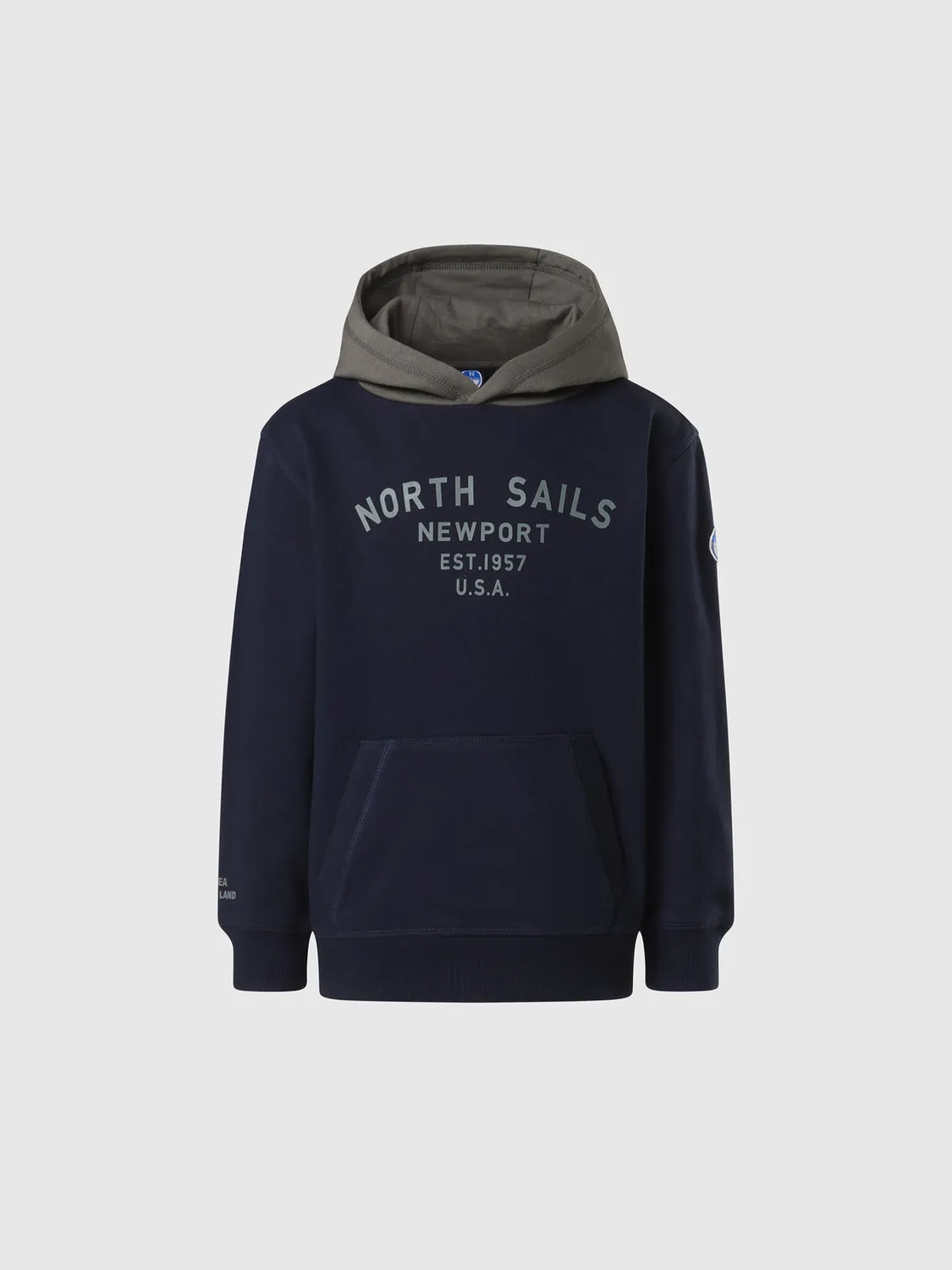 North Sails Newport hoodie coton bio imprimé