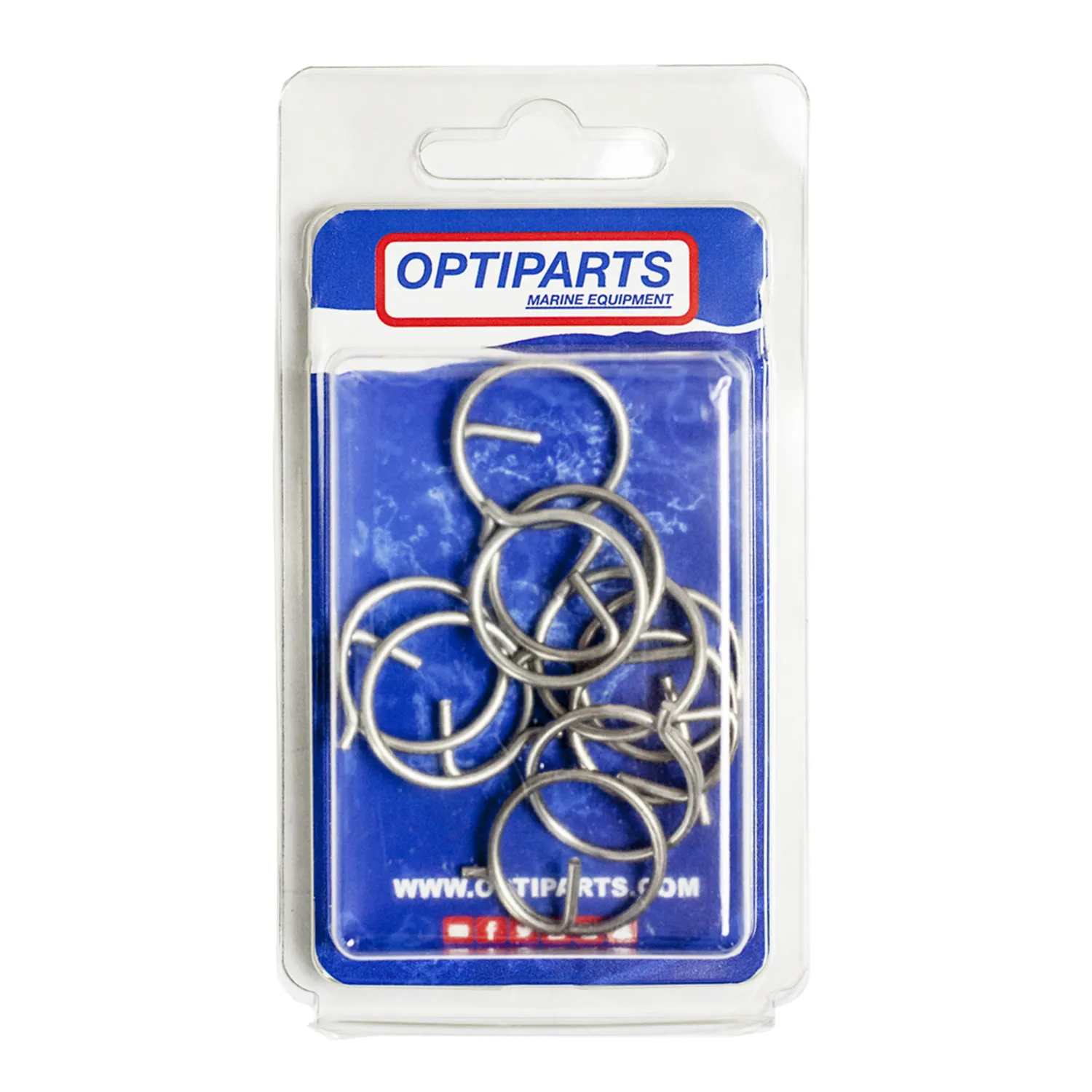 Optiparts EX2736-10 anneaux sécurité inox 2x25 mm lot 10