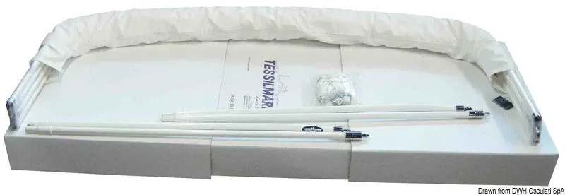 Tessilmare Shade Master Fish bimini blanc 160/180 cm