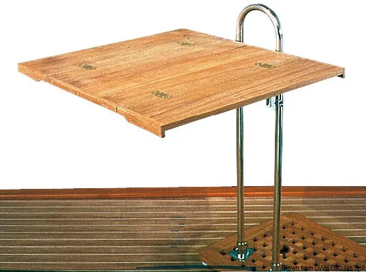 ARC table teck pliante 125x80 cm sans rebord