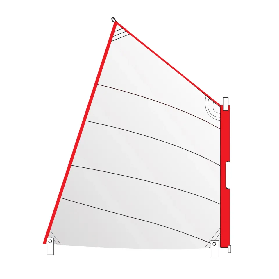 Optiparts EX1061W voile fourreau blanche Optimist Dacron