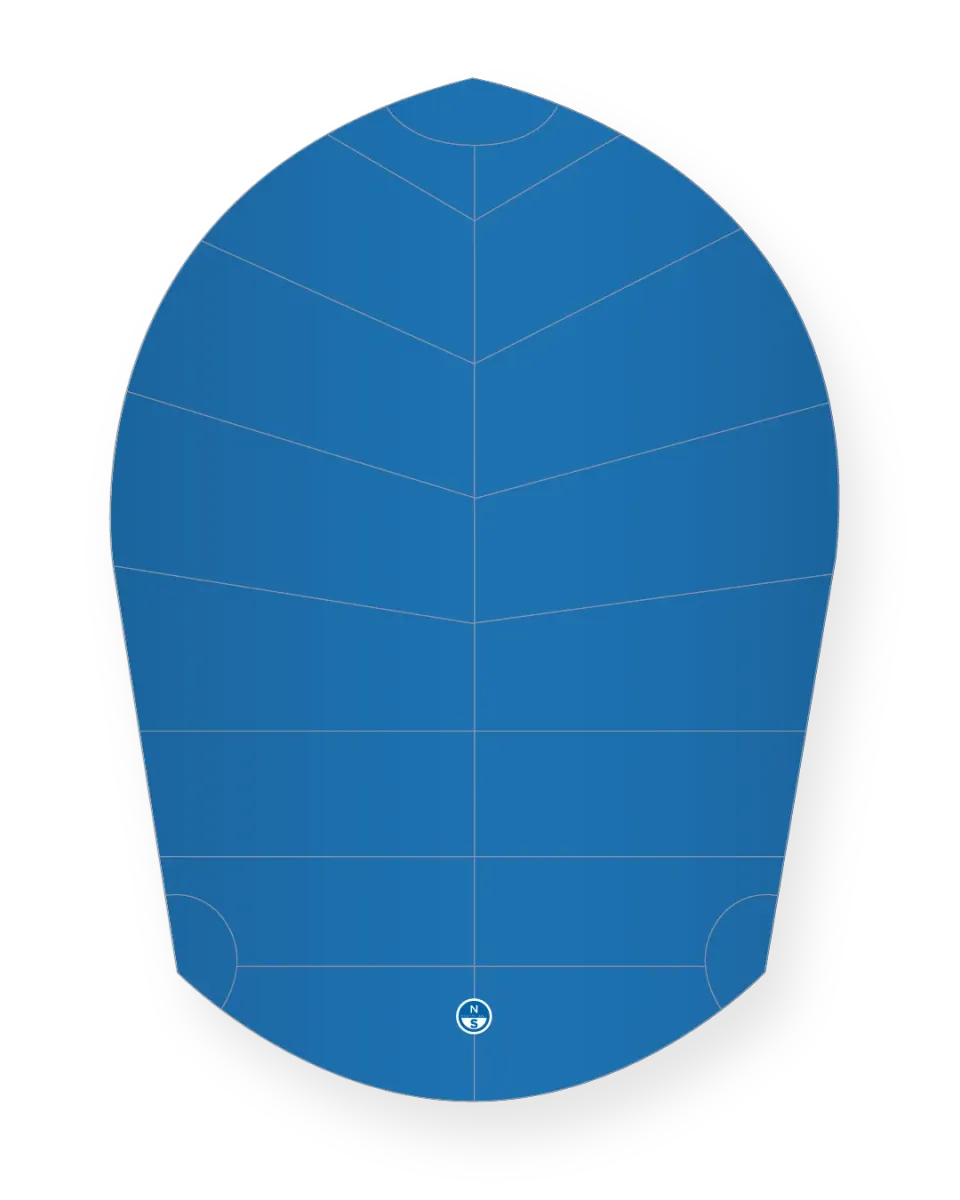 North Sails Thistle DSD spinnaker crosscut reaching