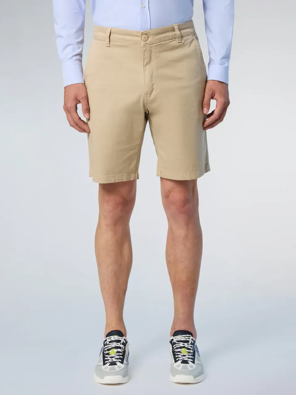 North Sails short chino gabardine coton poche passepoilée