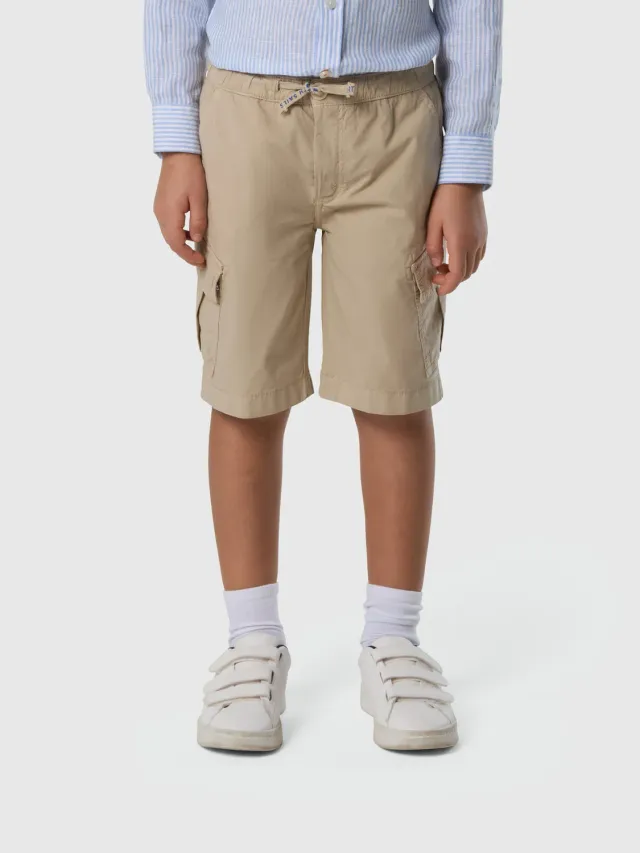 North Sails short cargo taille élastique coton bio stretch