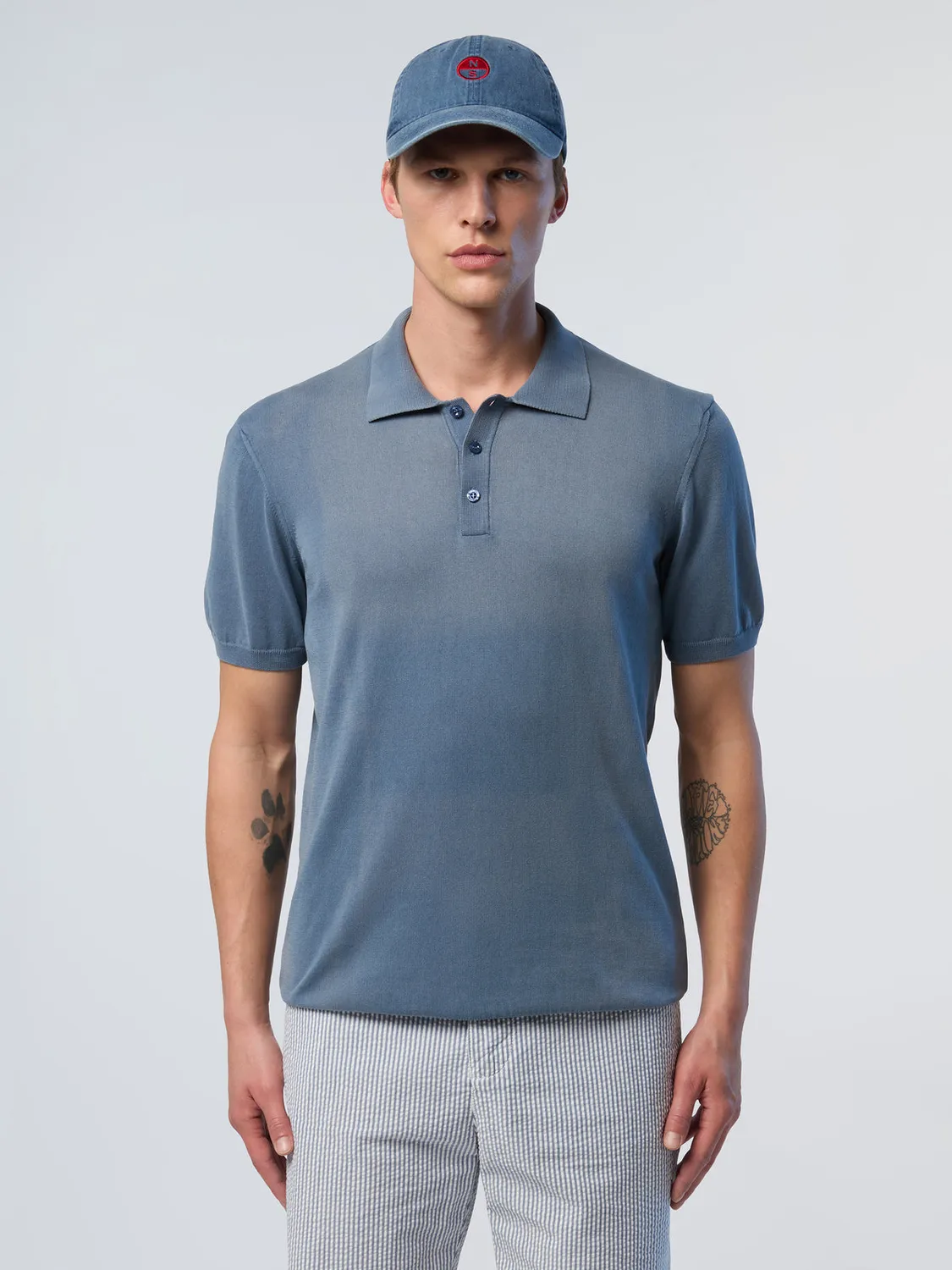 North Sails Washed polo coton bio délavé