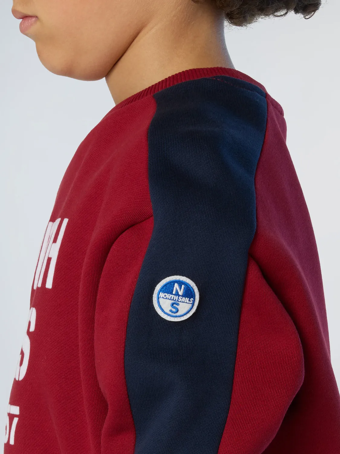 North Sails sweat flock imprimé coton bio