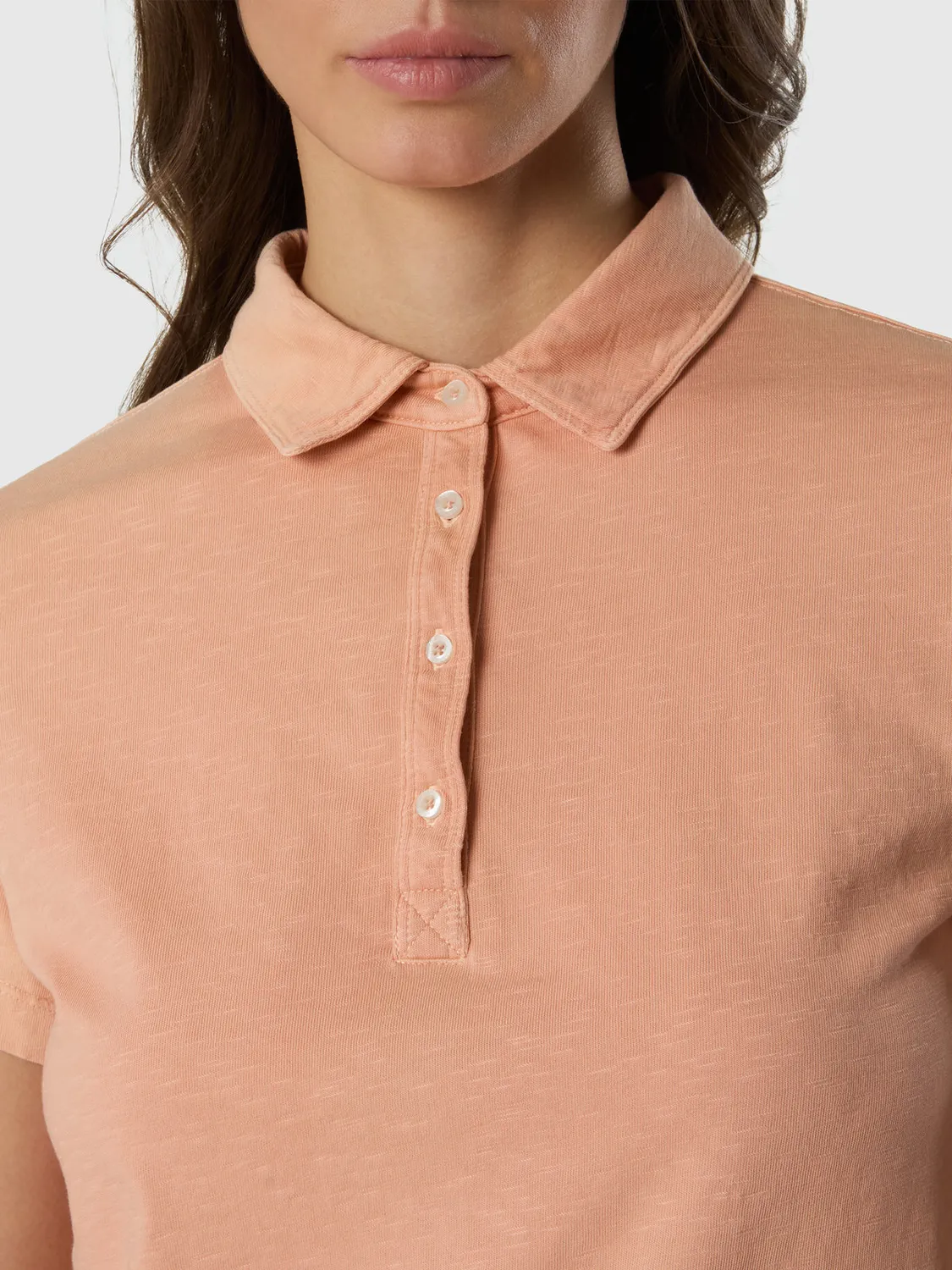 North Sails polo slub jersey femme coton