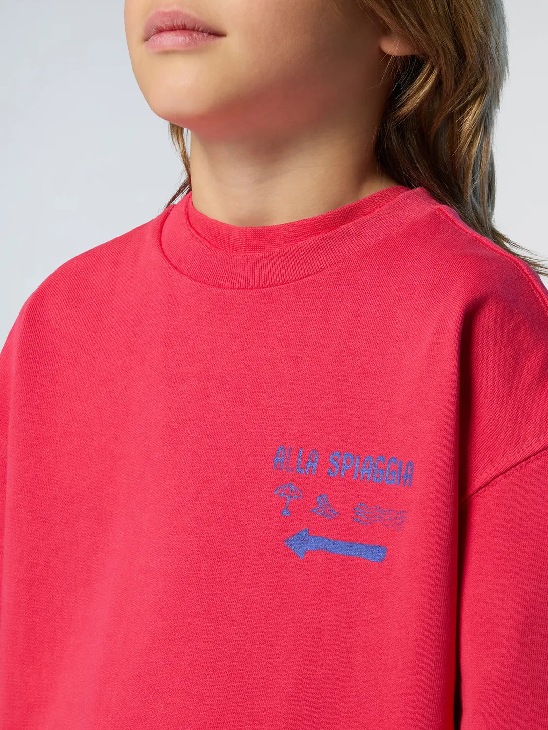 North Sails sweat enfant print plage coton bio teint
