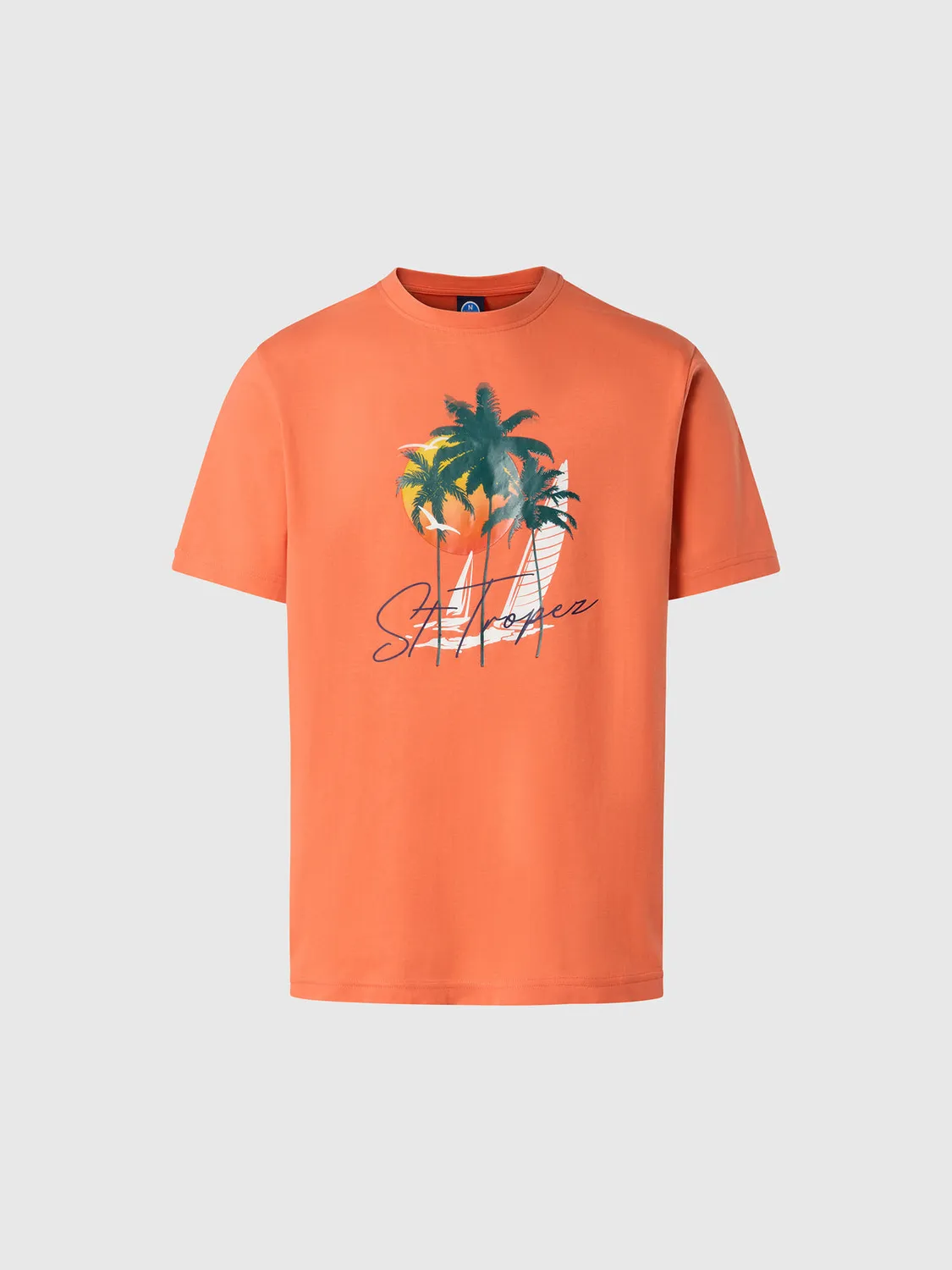 North Sails T-shirt coton bio print été col rond