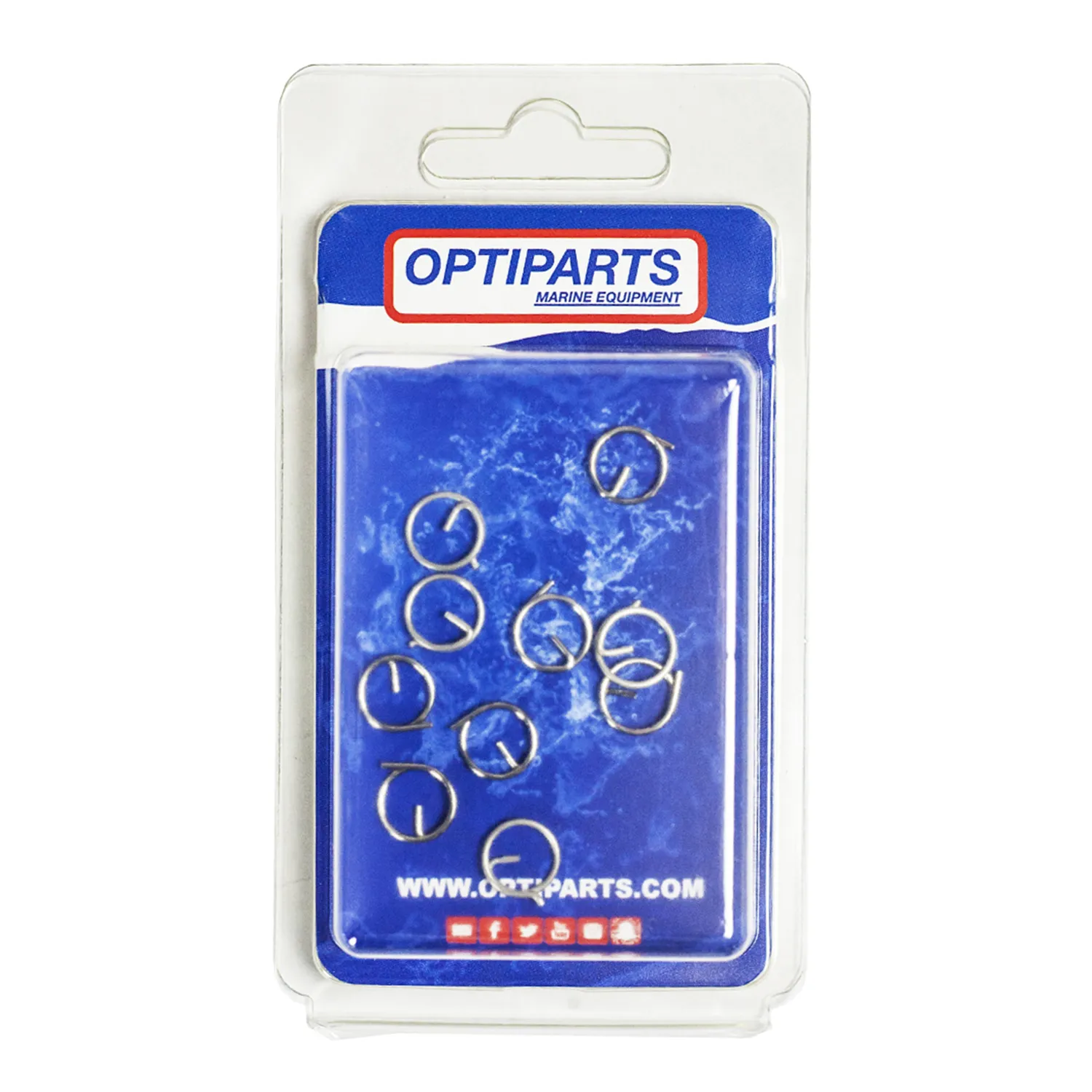 Optiparts EX2730-10 anneau sécurité inox lot de 10