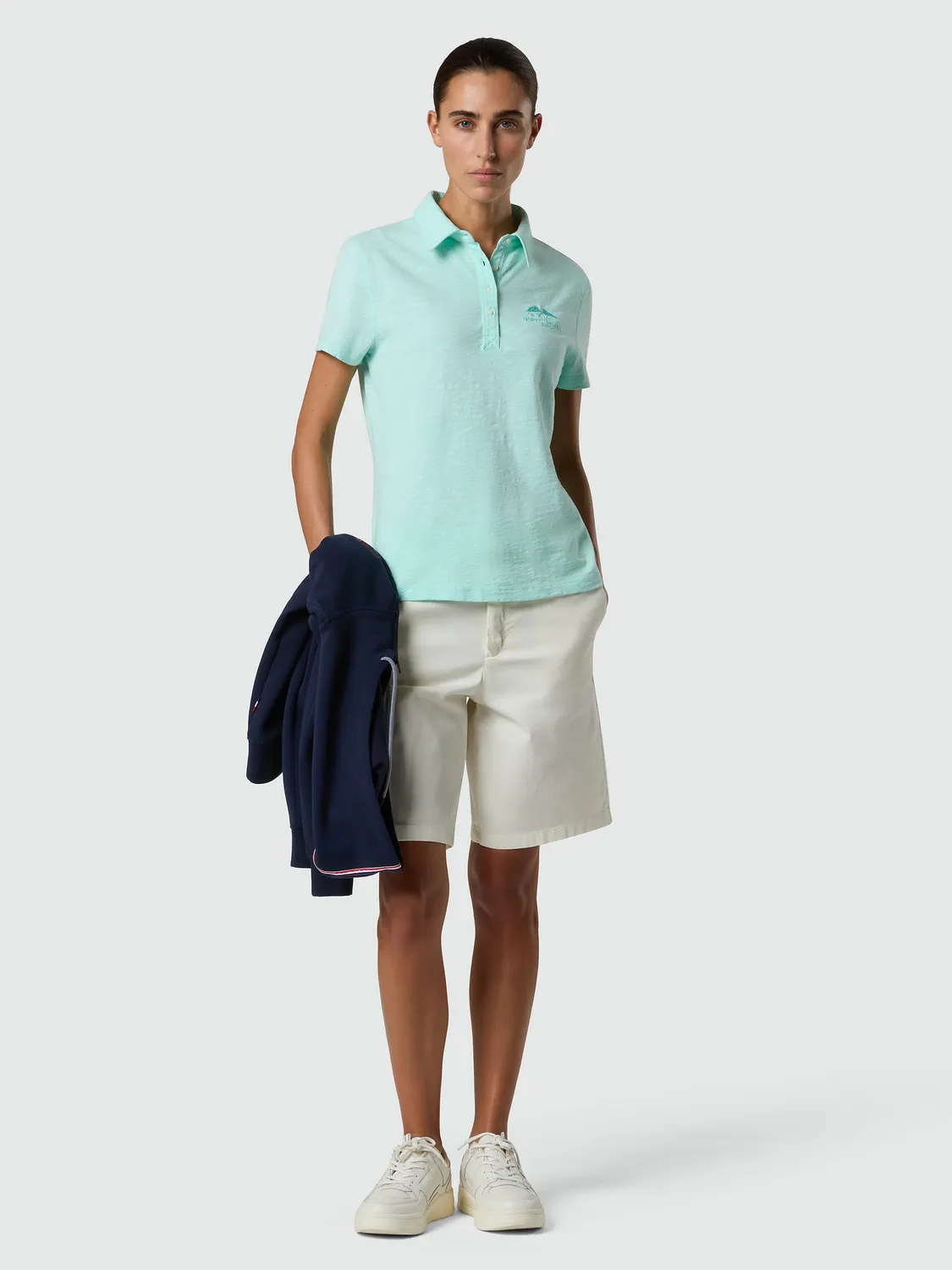 North Sails Saint-Tropez polo slub femme rose corail