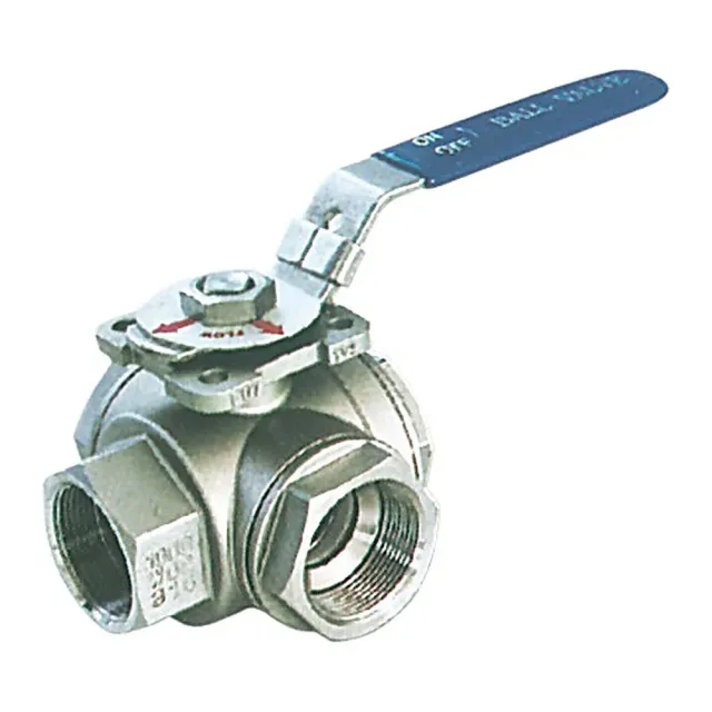 Osculati vanne 3 voies inox 1"1/4 AISI 316