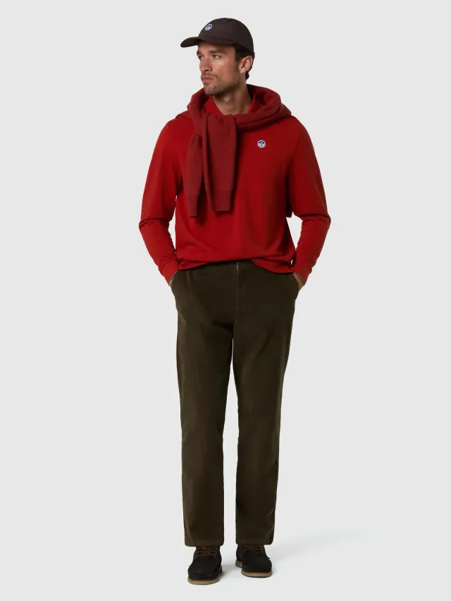 North Sails Polo manches longues homme logo patch coton