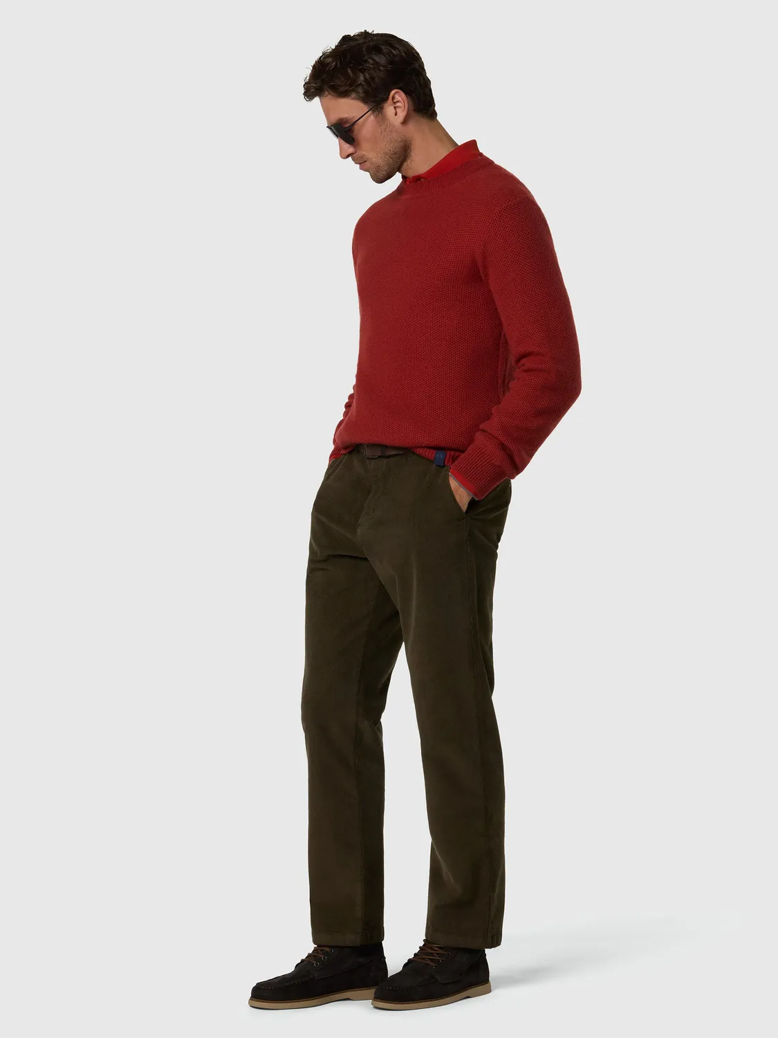 North Sails Honeycomb pull col rond homme marshmallow