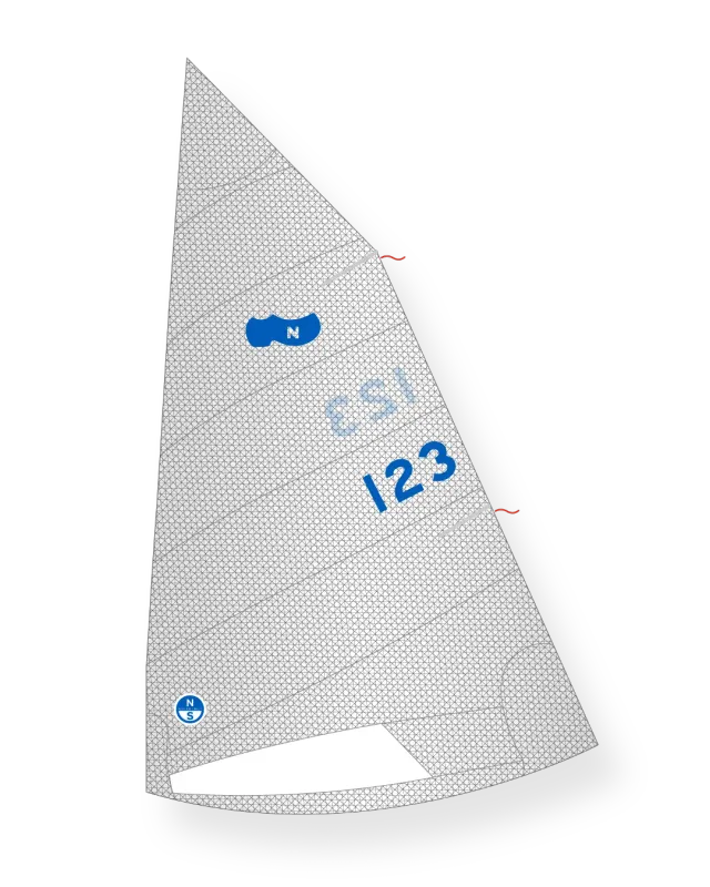 North Sails Sabot Naples DN-6 grand-voile Mylar grise