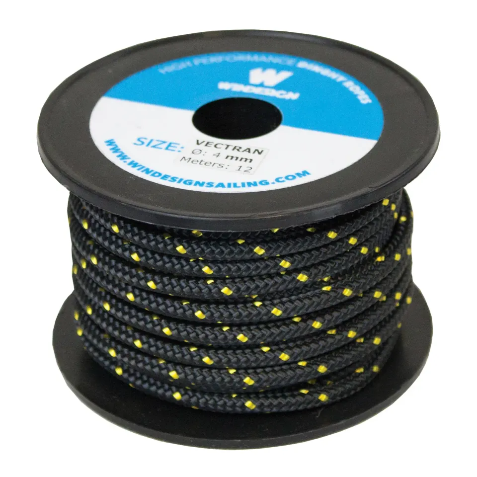Windesign EX1369 bout Vectran 4 mm bobine 12 m noir
