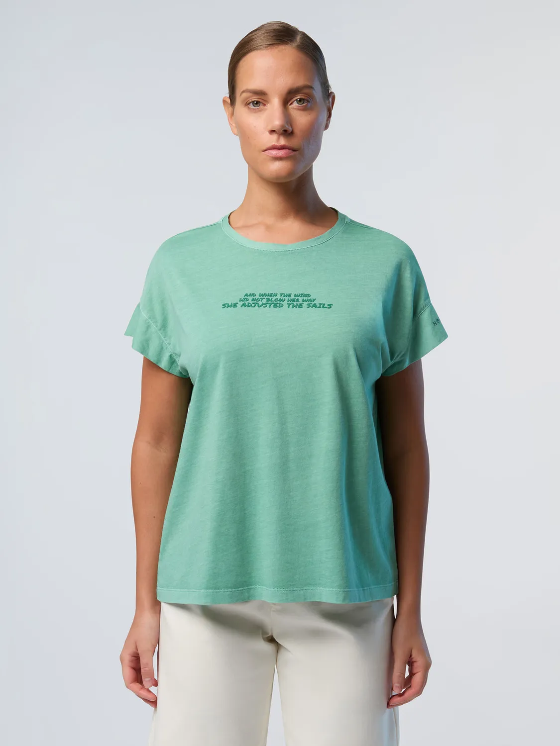 North Sails t-shirt slogan col rond jersey coton