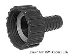 Osculati adaptateur tuyau pivotant droit 25 mm x10