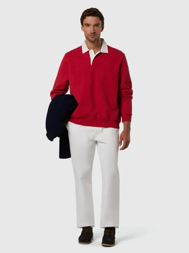 North Sails Archive sweat col polo molleton homme