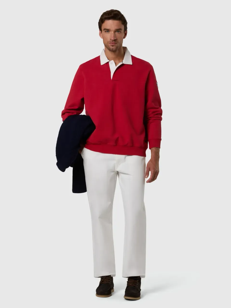North Sails Archive sweat col polo molleton homme