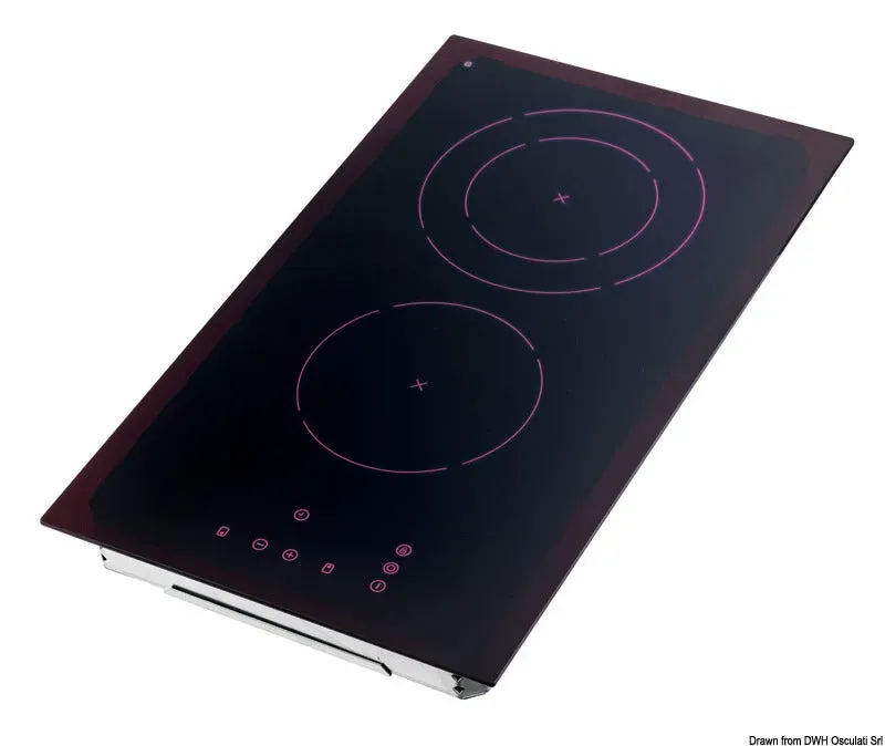 Easysea plaque vitrocéramique 2 feux tactile 9 niveaux