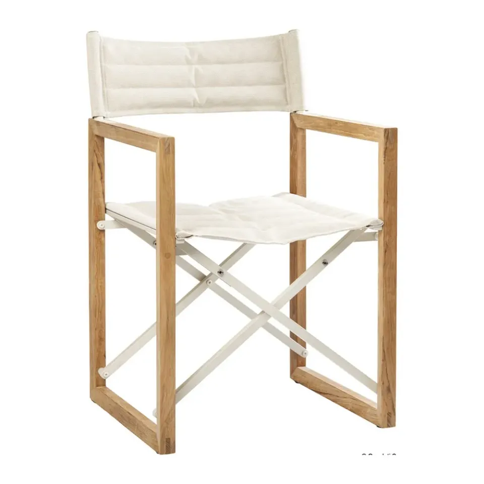 easysea ARC The Square chaise pliante teck lin