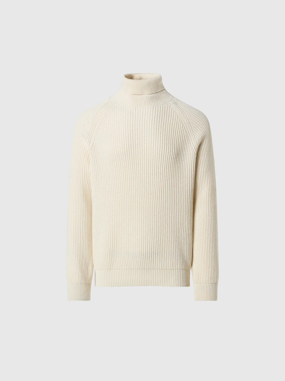 North Sails Fisherman Rib pull col roule laine melangee