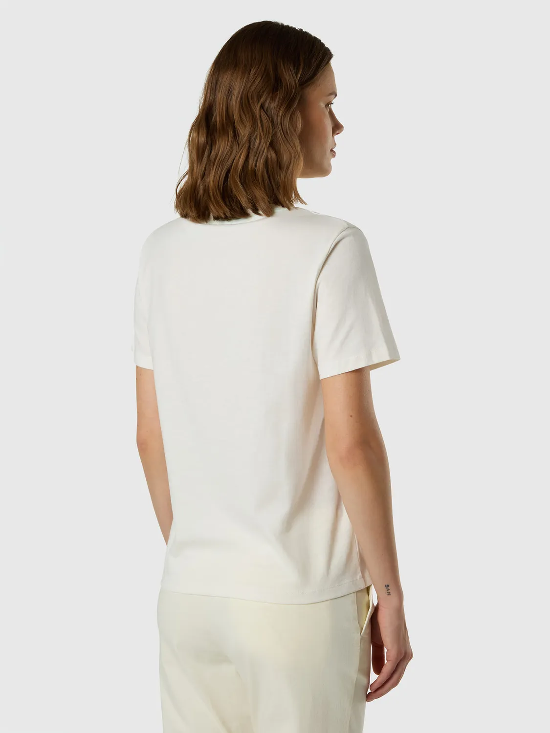 North Sails T-shirt coton bio logo tonal col rond
