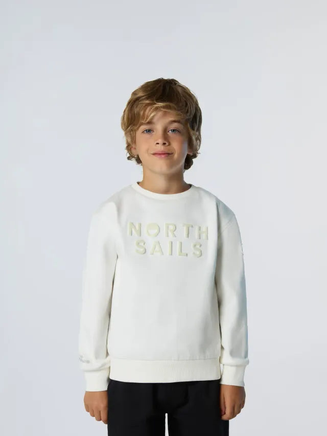 North Sails maxi logo sweat col rond coton bio