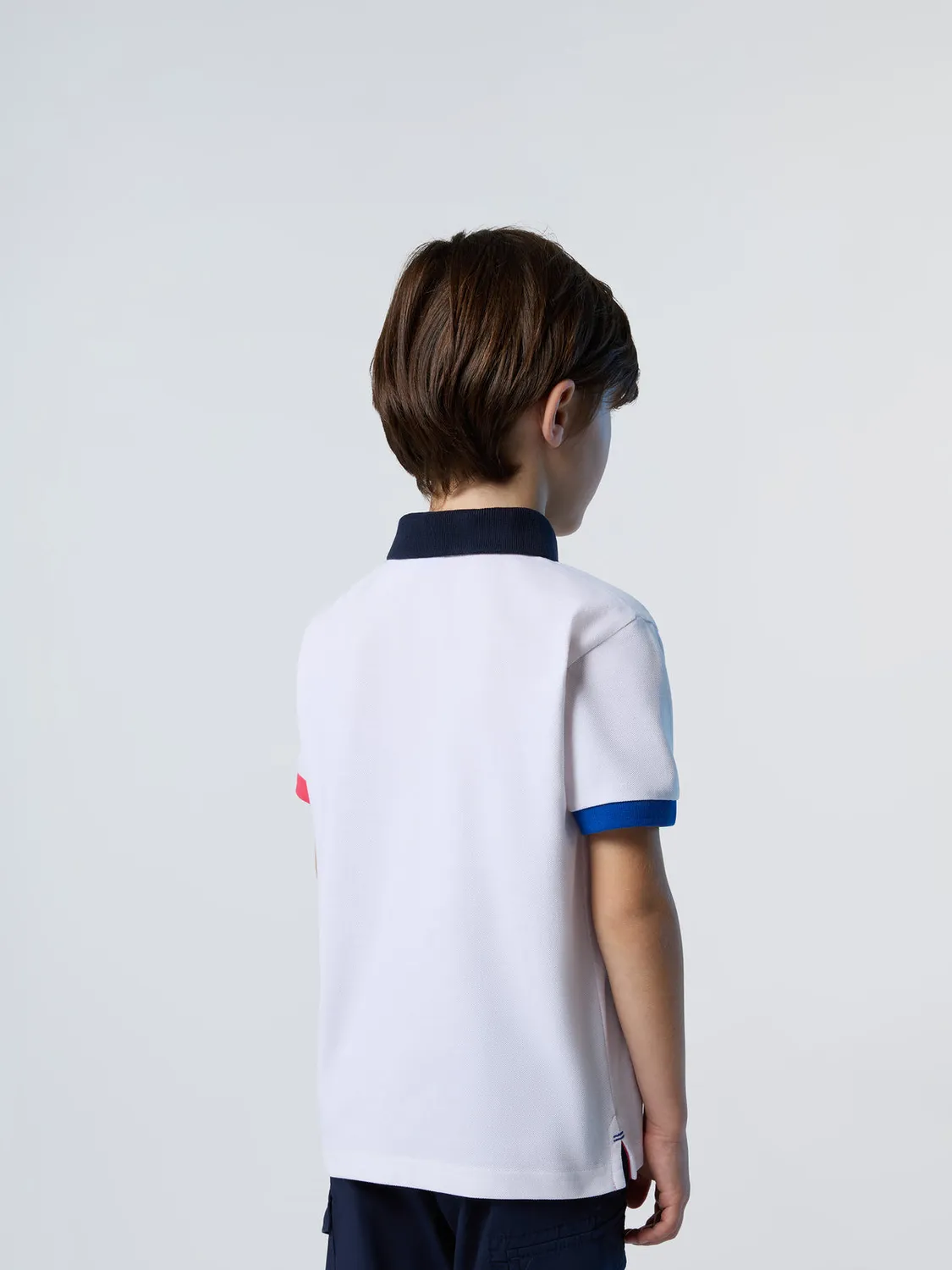 North Sails polo enfant coton bio liserés couleur