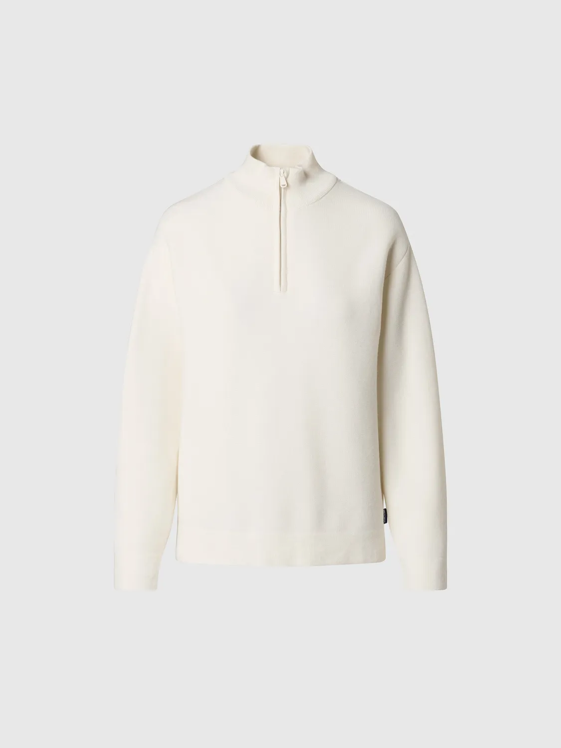 North Sails pull col montant laine-viscose blanc hiver