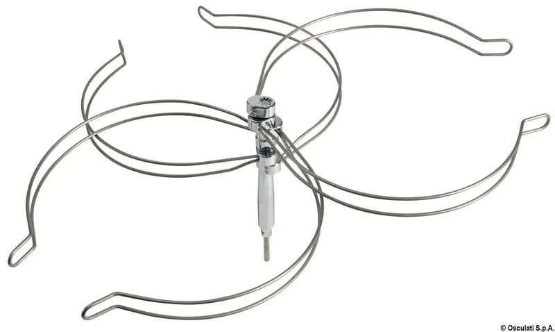 Can porte-casserole 3 feux inox pour réchaud bateau