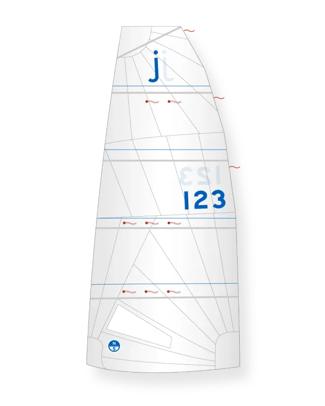 North Sails Jollyboat grand-voile square top dacron