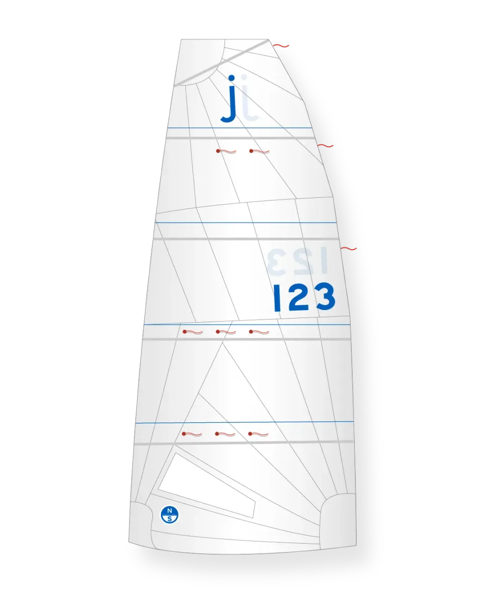 North Sails Jollyboat grand-voile square top dacron