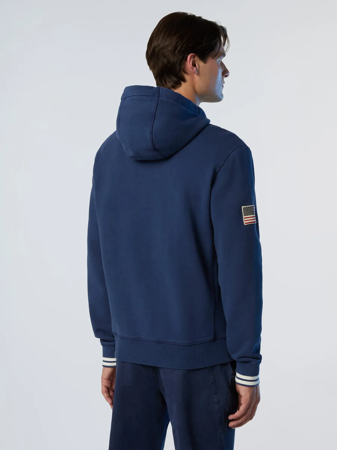 North Sails Archival hoodie zippé coton bio